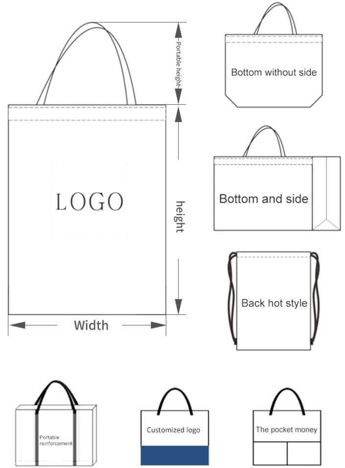 Conception de logo de sac fourre-tout