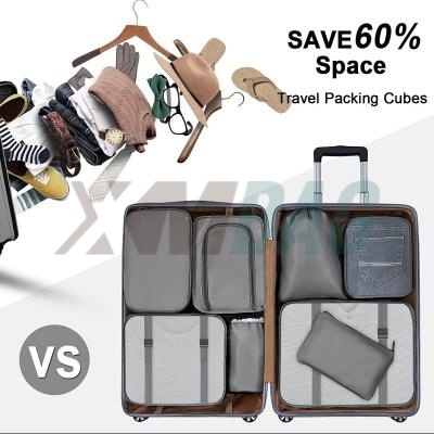 Nylon Water Repellent Travel Packing Cubes